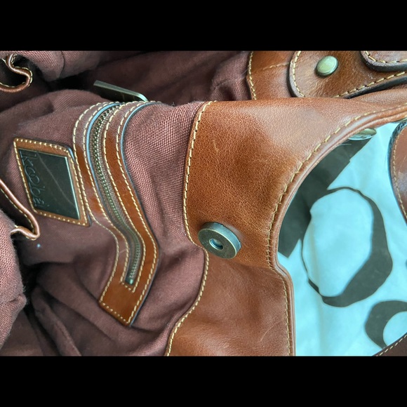 Kooba Red and Brown Woven Hobo Bag - Picture 4 of 4